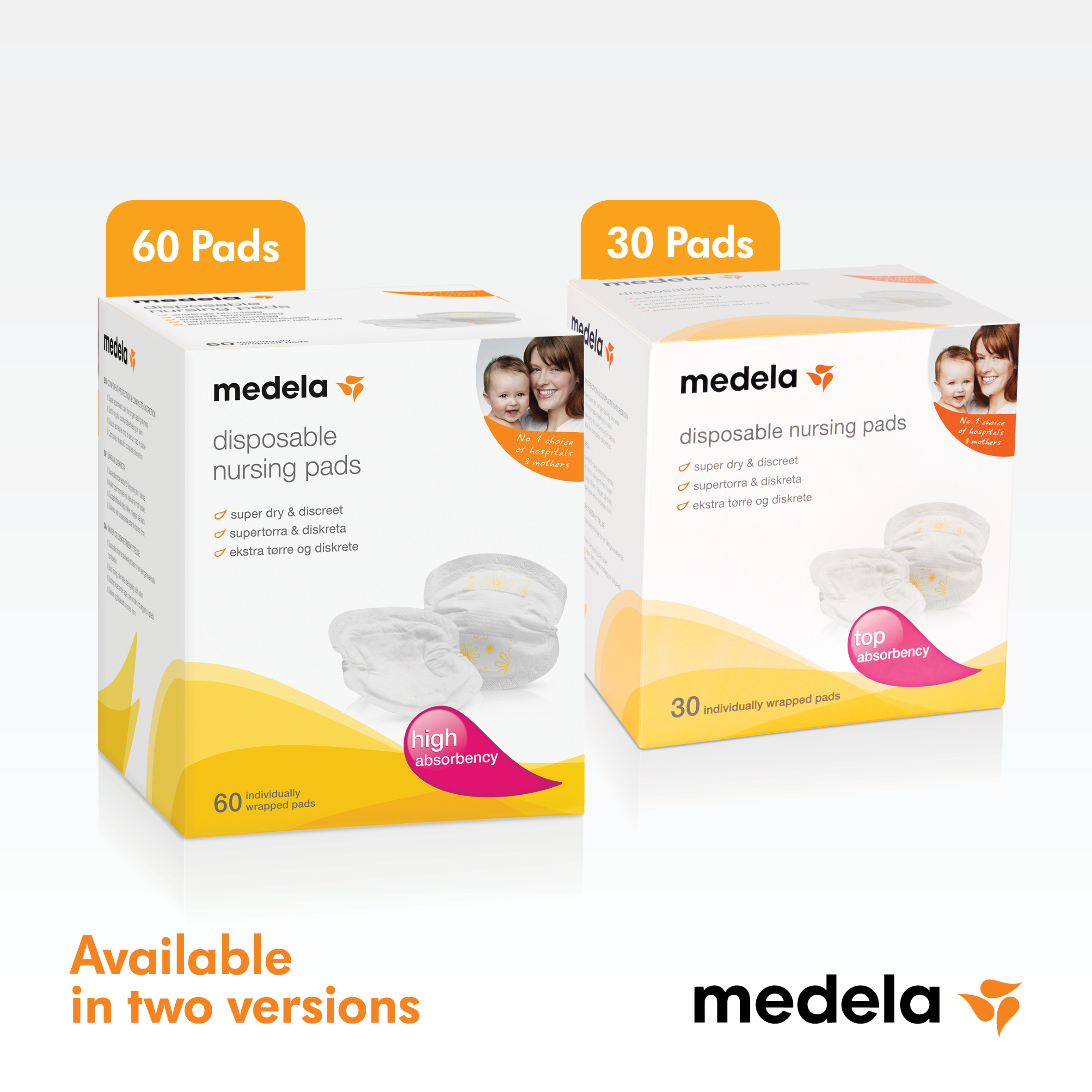 EuroPharma  Medela Disposable Bra Pads X 30 Pcs Maternity And Breastfeeding